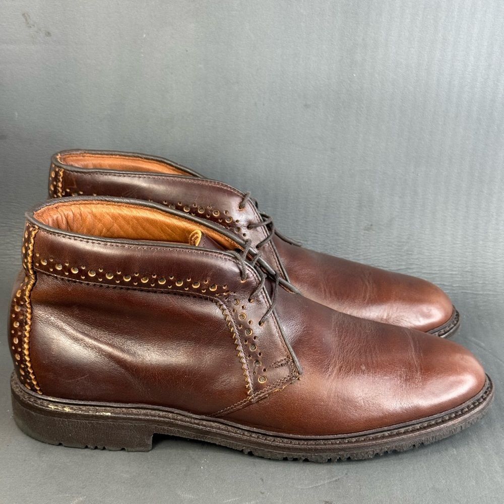 Allen Edmonds Bellevue brown leather chukka ankle boots men's  size 10